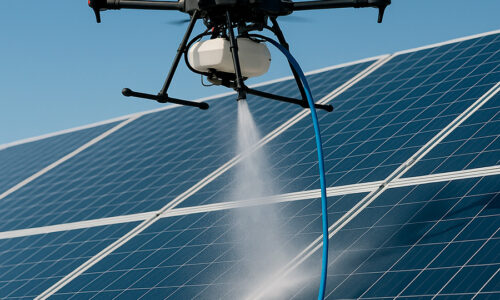 LIMPDRONE DRONE LIMPANDO PAINEL SOLAR