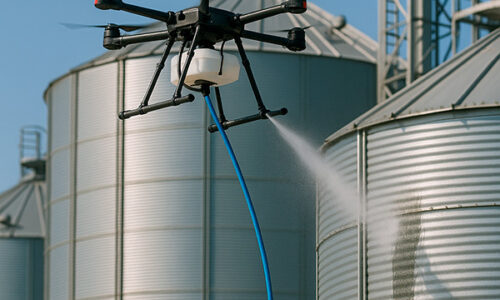 LIMPDRONE DRONE LIMPANDO SILO 1